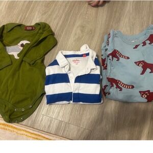 Baby Boden Milkbarn Tea Collection‎ Romper Bodysuit Bundle 6-12M Organic Cotton